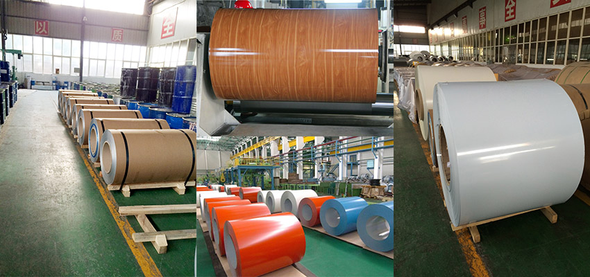 Aluminum trim coil in stock of various colors and thickness